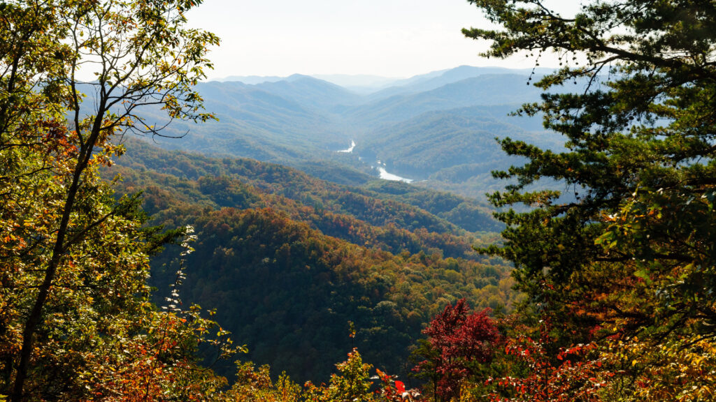 View of Cumberland Gap National Historical Park in Tennessee.