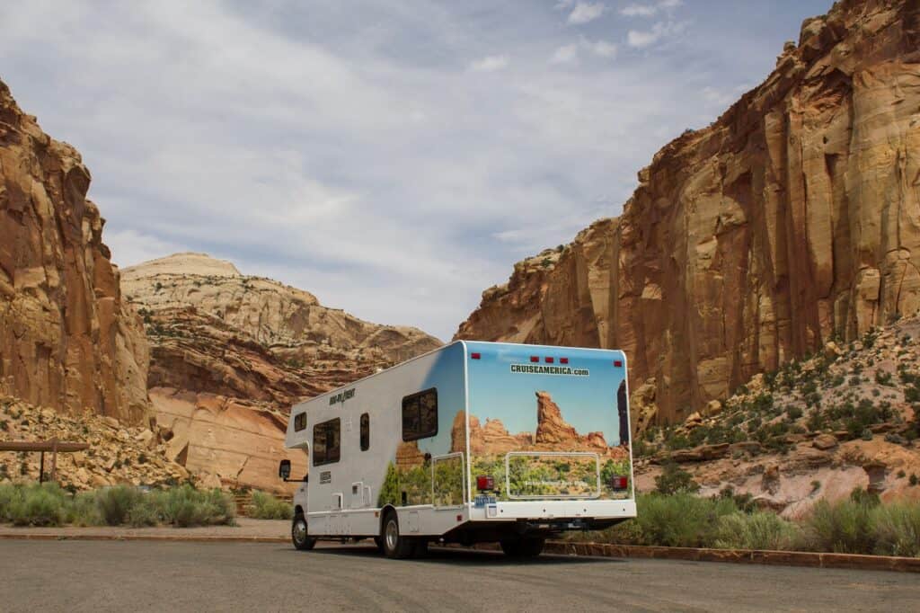 A Cruise America motorhome for rent