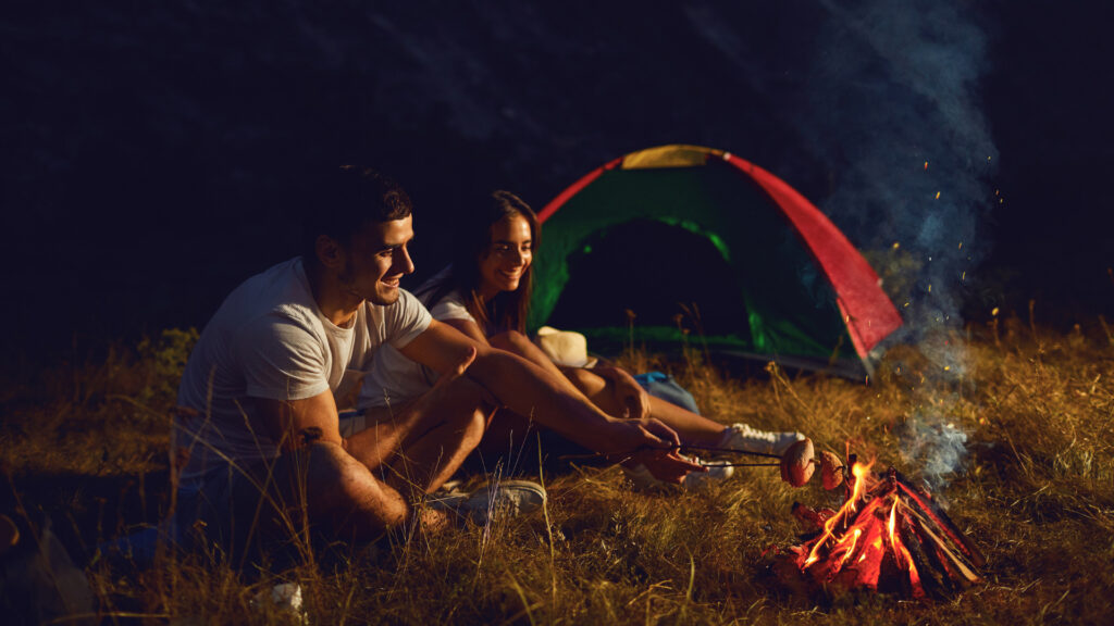 A couple to keep cool when camping in summer